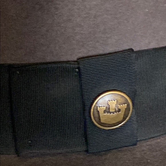 Vintage Goorin Bros. gray wool felt Fedora Hat size large black band made in USA - Picture 6 of 9